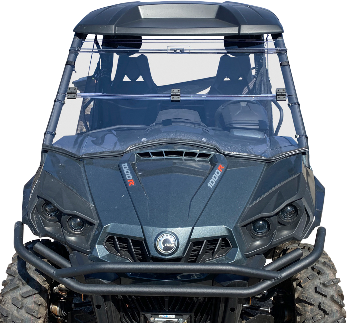 Open Trail Folding Windshield V000269-12200T for Can-Am Commander 1000 / Commander 1000 DPS & More