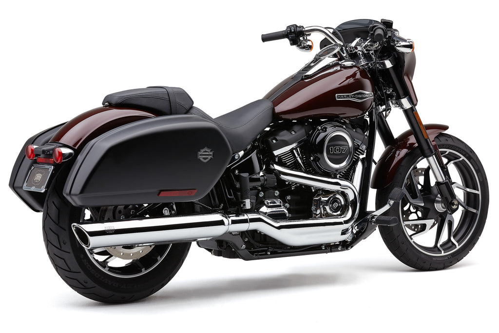 Cobra 909-TWINS 4" Slip-ONS Chrome FLSB 18-25 6520 for Harley-Davidson FLSB Softail Sport Glide 2018-2021