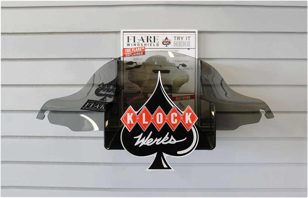 Klock Werks Flare Windshield Display with Flyer
