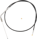 LA Choppers Black Vinyl Braided Handlebar Throttle Cable