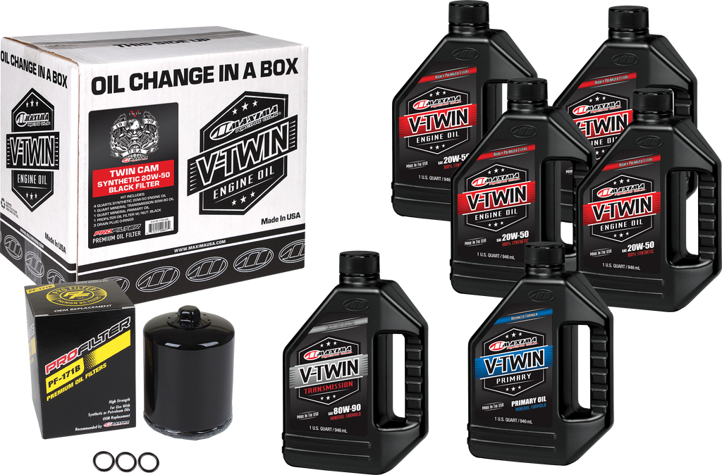 Maxima V-Twin Oil Change Kit