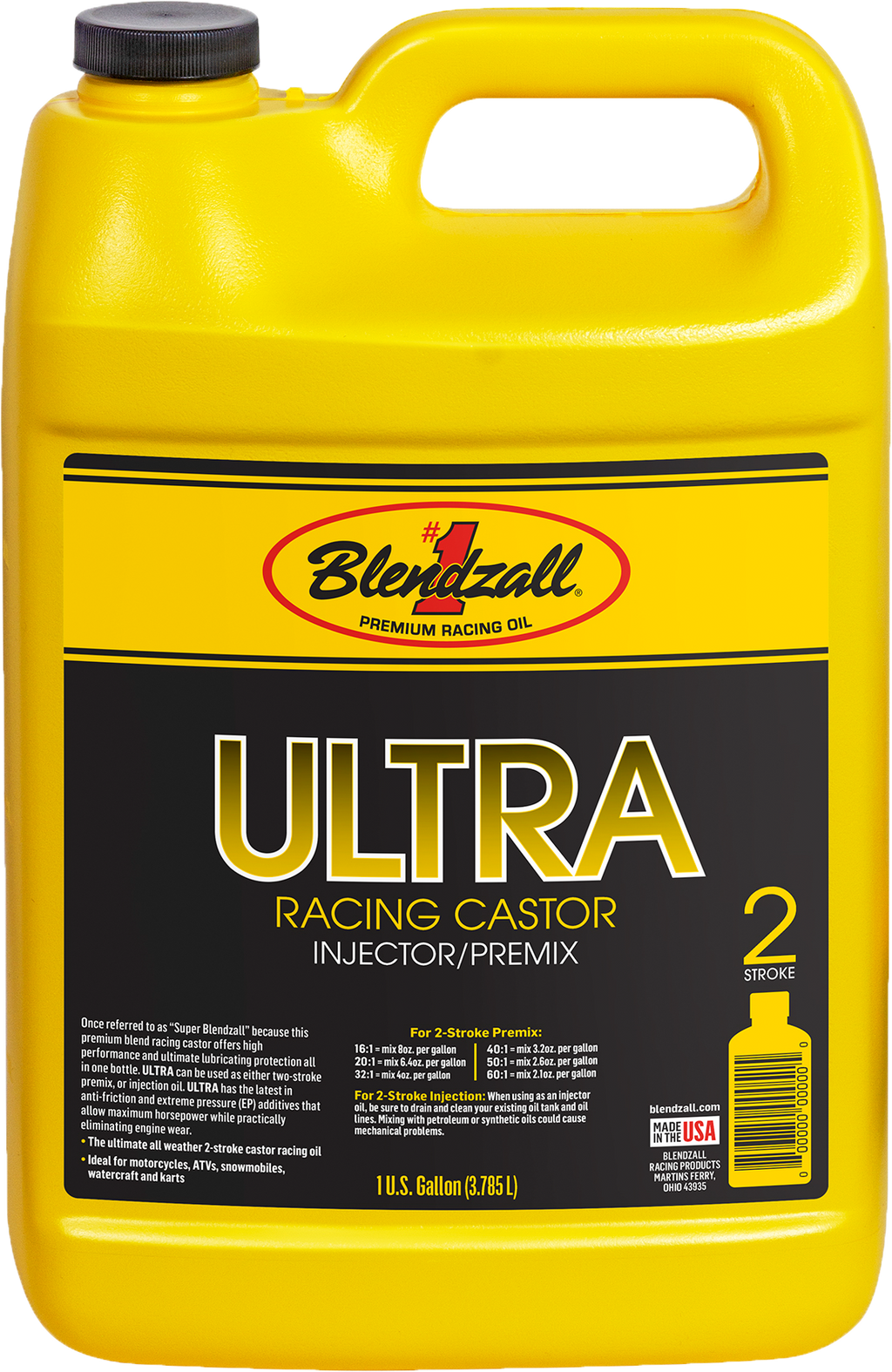 Blendzall Ultra Racing Castor 2T 1GAL F-455G