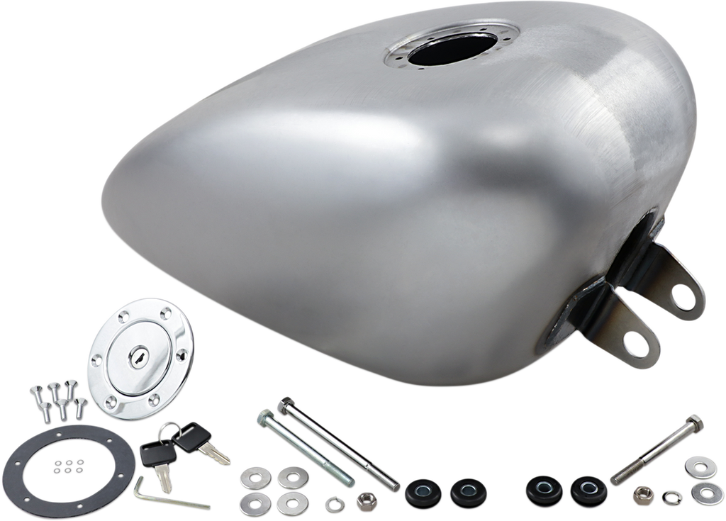 Drag Specialties Gas Tank with Chrome Aero-Style Gas Cap