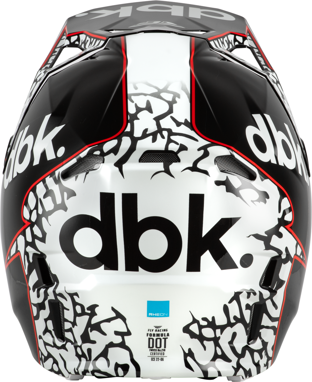 FLY Racing Youth Formula CP DBK Helmet Black/White/Red YL 73-0044YL
