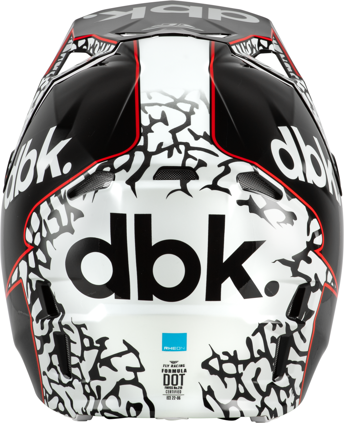 FLY Racing Youth Formula CP DBK Helmet Black/White/Red YL 73-0044YL