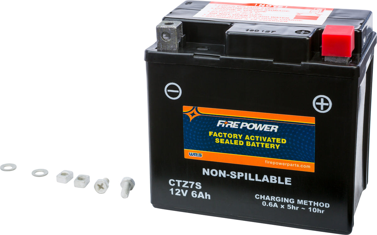 Fire Power Battery CTZ7S Sealed Factory Activated for Arctic Cat / BMW & More