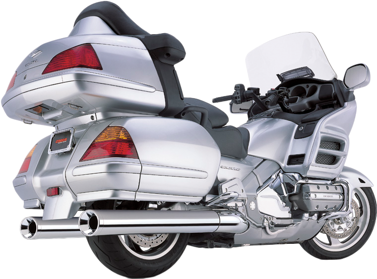 Cobra Slip On Billet Tips Chrome GL1800 01-10 1213 for Honda GL1800 Gold Wing / GL1800HP Gold Wing Audio/Comfort & More