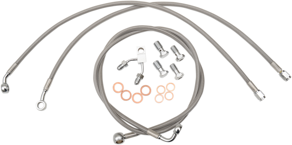 LA Choppers Stainless Steel Brake Line Kit