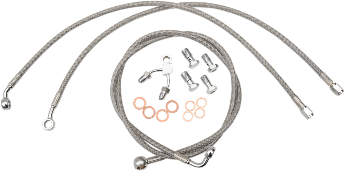 LA Choppers Stainless Steel Brake Line Kit