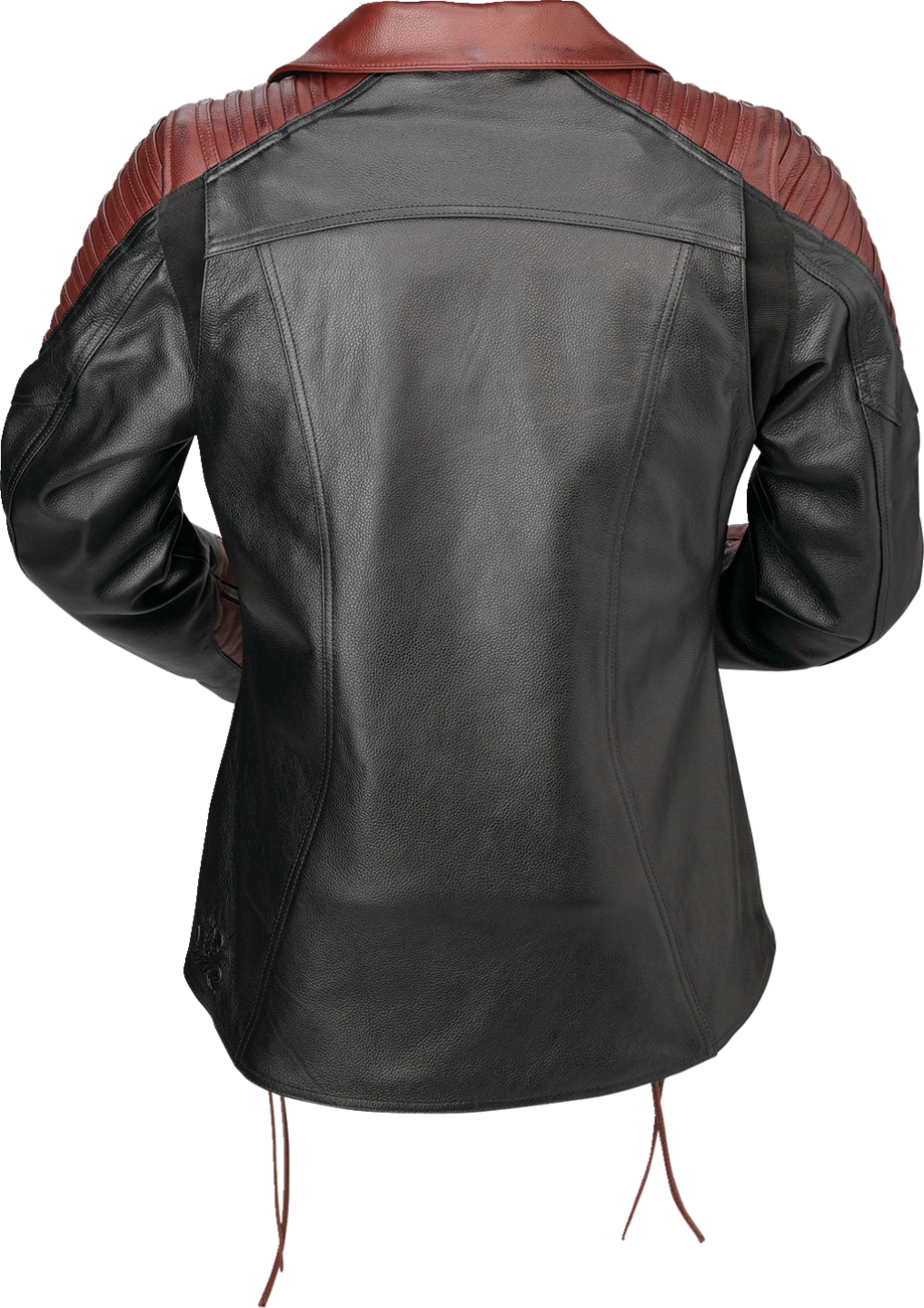 Z1R Women's Combiner Leather Jacket