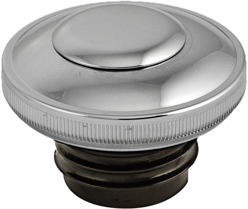 Harddrive Gas Cap Screw-In W/Lock&cover Vented Chrome 82-95 03-0318A-A for Harley-Davidson FLH Electra Glide / FLHR Road King & More