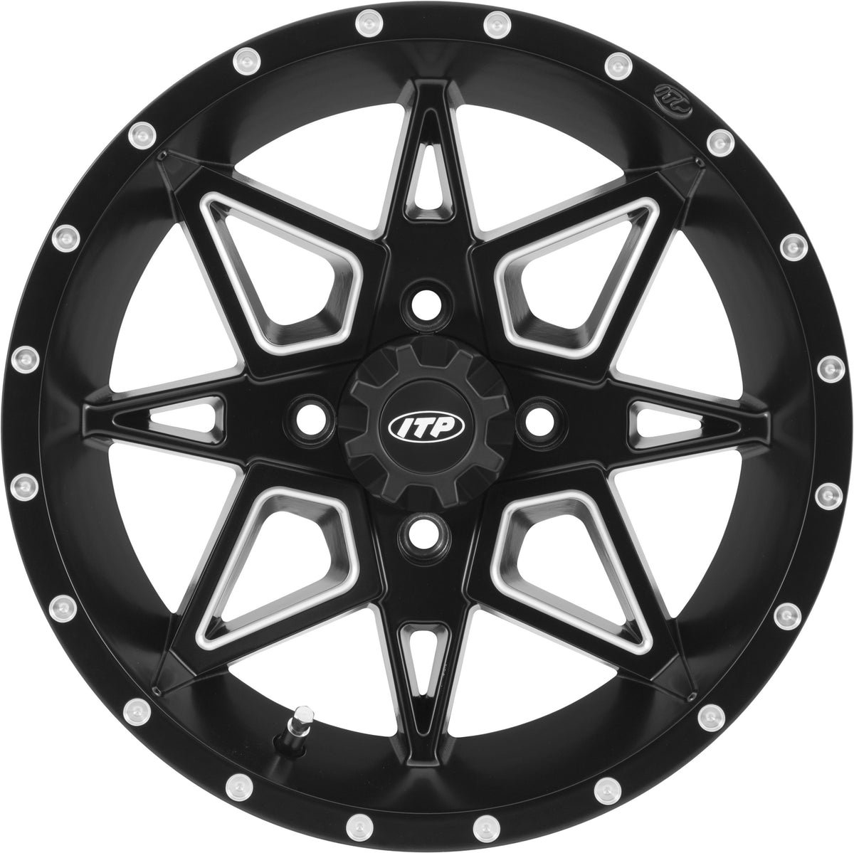 ITP Storm Series Tornado Wheel Tornado 14X7 4/156 4+3 M.BLK/MAC 1421952727B