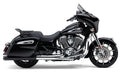 Cobra 4" NH Slip-ONS Black GEN-1 Bag 5205B for Indian Chieftain / Chieftain Classic & More
