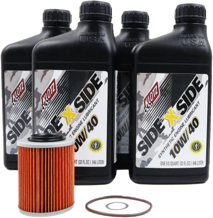 Klotz Side X Side Oil Change Kit for Can-Am Maverick X3 900 HO / Maverick X3 DS Turbo & More