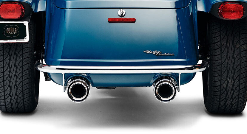 Cobra 4" NH Slip-ONS Chrome FLH/FLT 95-16 6107 for Harley-Davidson FLHR Road King / FLHRC Road King Classic & More
