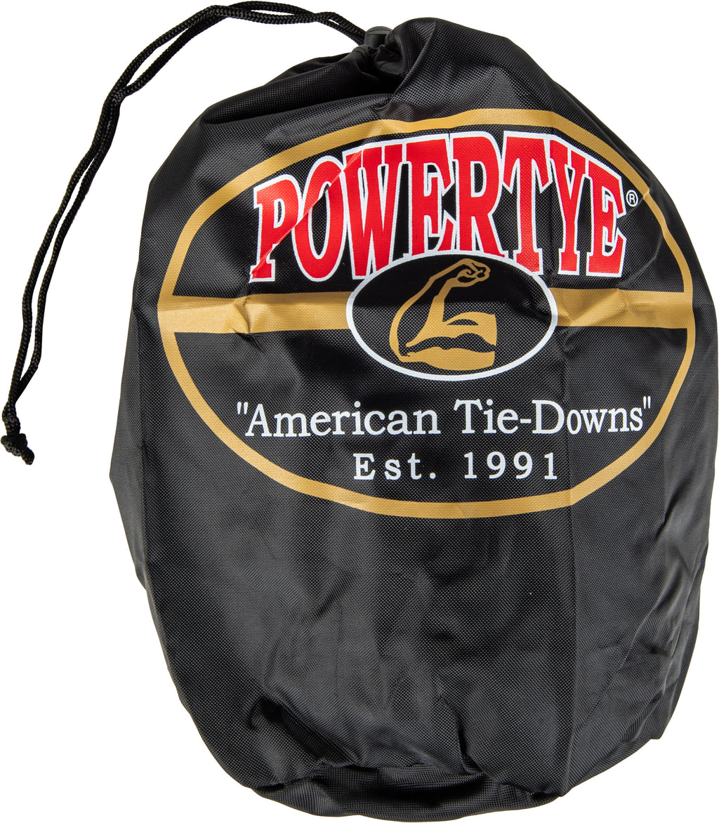 Powertye 1 1/2 in. Fat Straps w/ Soft Tie and Swivel Secure Hook