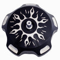ModQuad Billet Gas Cap (Black Flames) GC1-FRBLK for Yamaha YFM700 Raptor / YFM700R Raptor & More