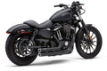 Cobra Speedster Shorts RPT Black Sportsters 14-22 6785B for Harley-Davidson