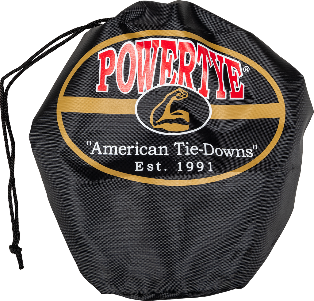 Powertye 1 1/2 in. Fat Straps w/ Soft Tie and Swivel Secure Hook