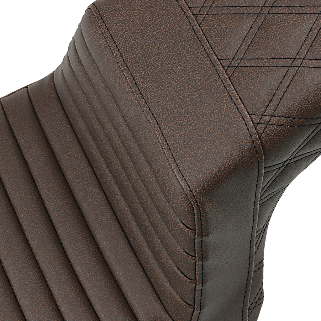 Saddlemen Step-Up Seat — Front Tuck-n-Roll/Rear Lattice Stitch