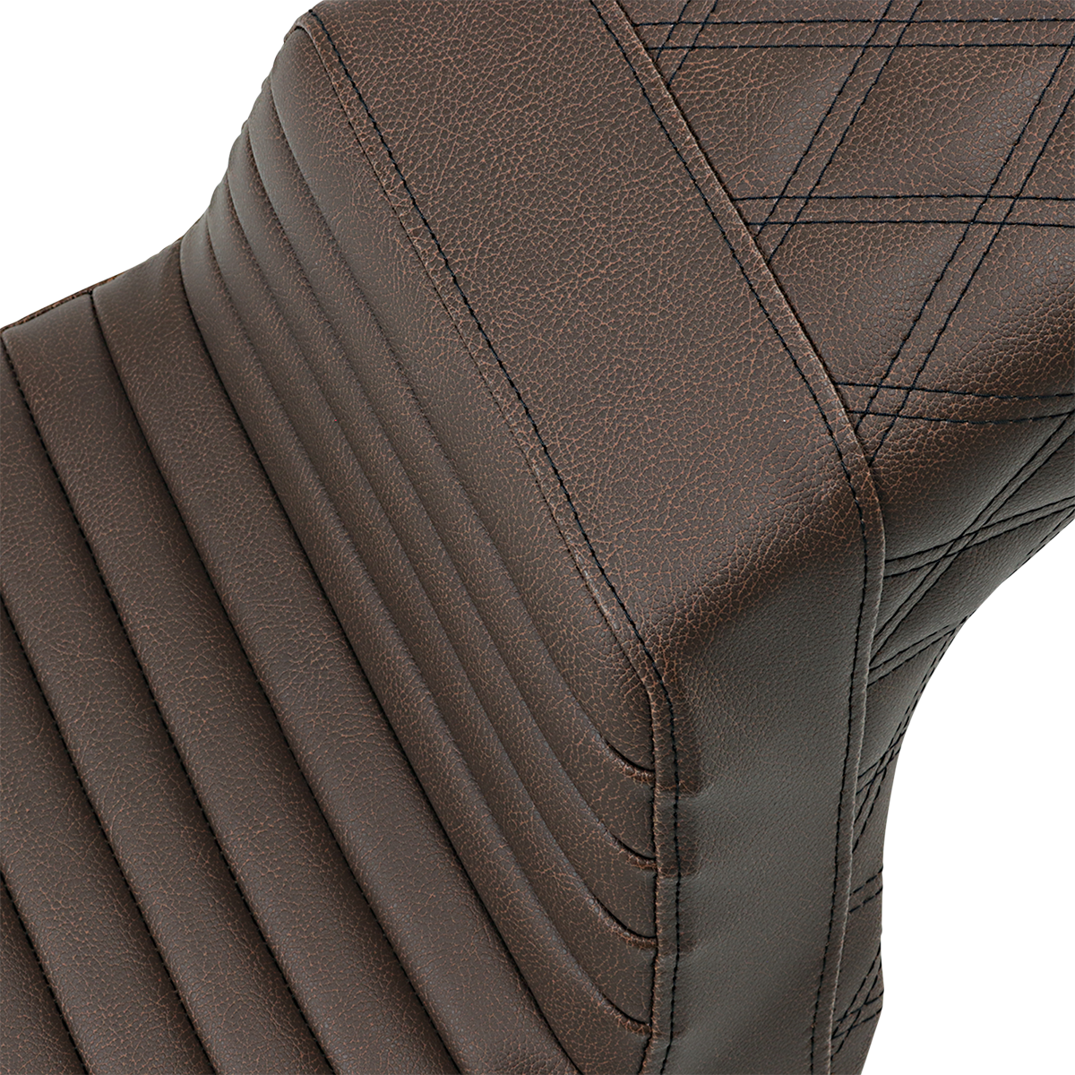 Saddlemen Step-Up Seat — Front Tuck-n-Roll/Rear Lattice Stitch