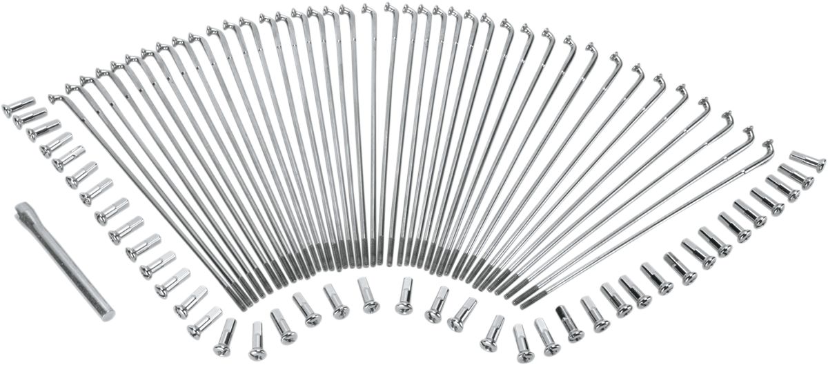 Drag Specialties Chrome and Stainless Steel Spoke Set