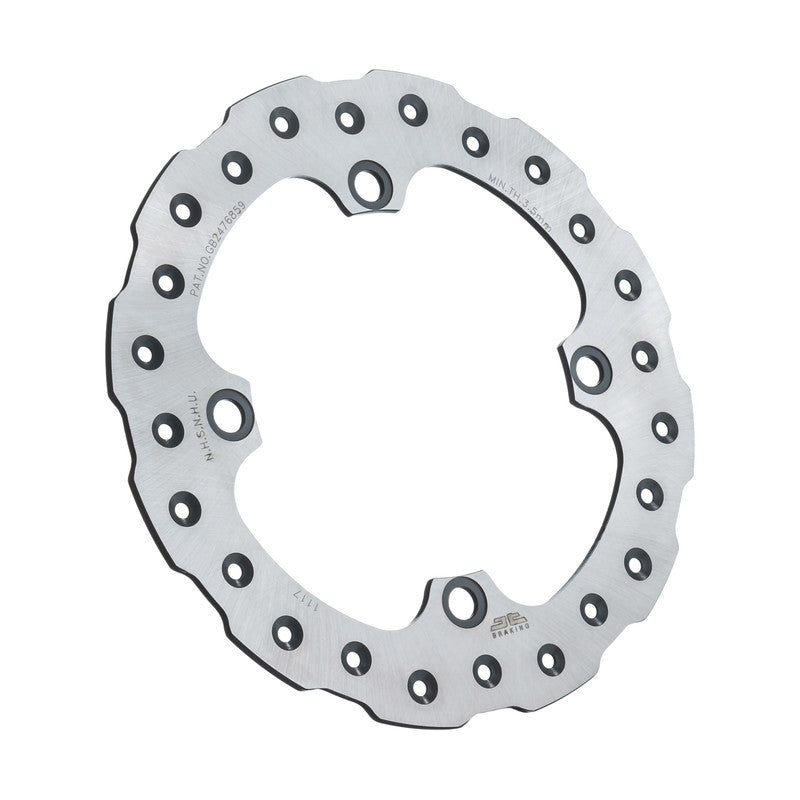 JT Rear Brake Rotor SS Self Cleaning JTD1117SC01 for Honda CR125R / CR250R & More