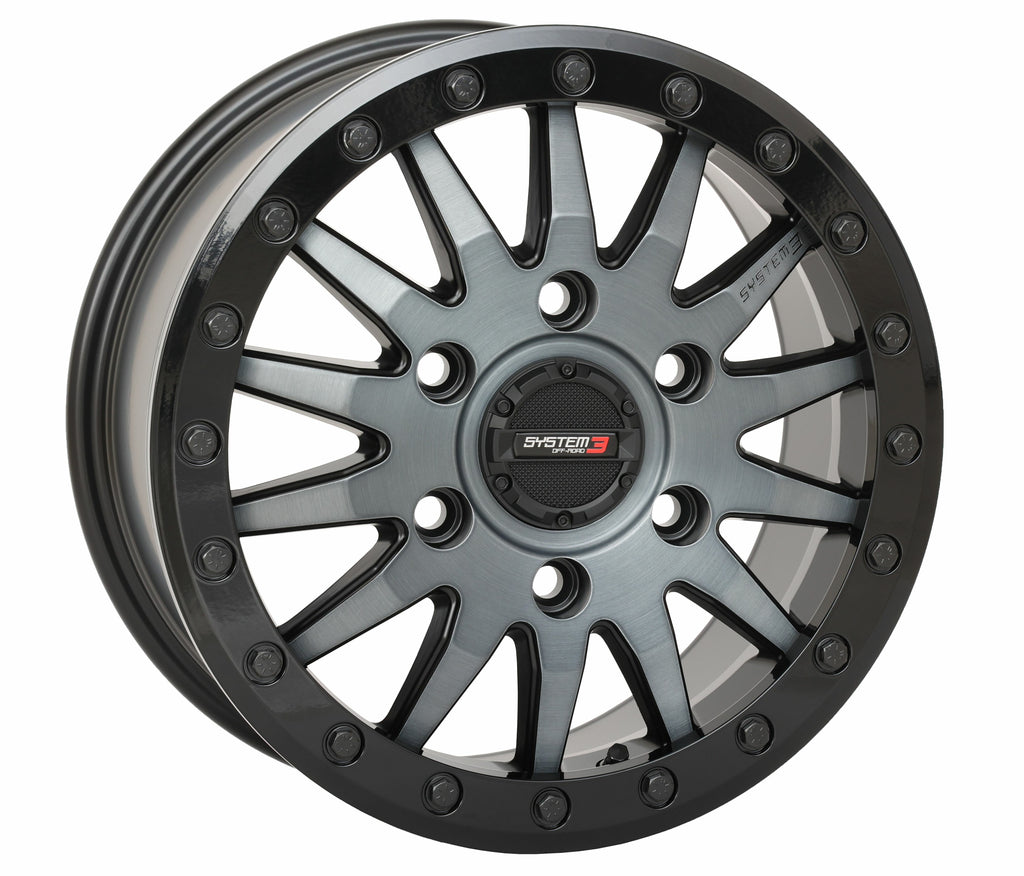 System 3 SB8 Wheel 15X7 5+2 (+38MM) 6/5.5 Matte Brushed Grey 15S3-8665