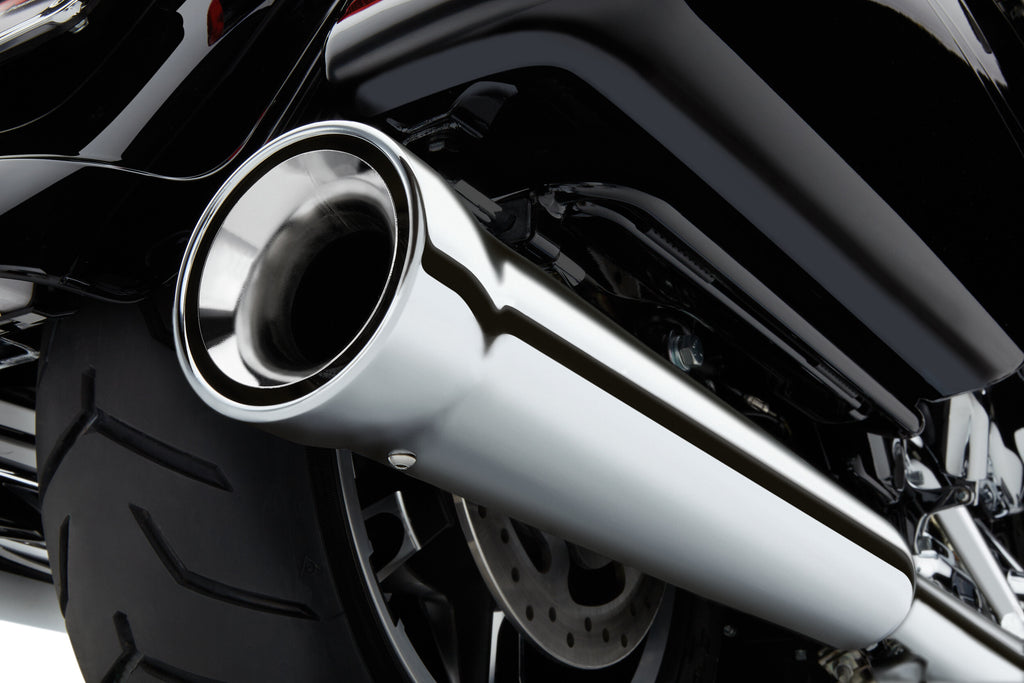 Cobra 4" NH Slip-ONS Chrome FLH/FLT 95-16 6107 for Harley-Davidson FLHR Road King / FLHRC Road King Classic & More