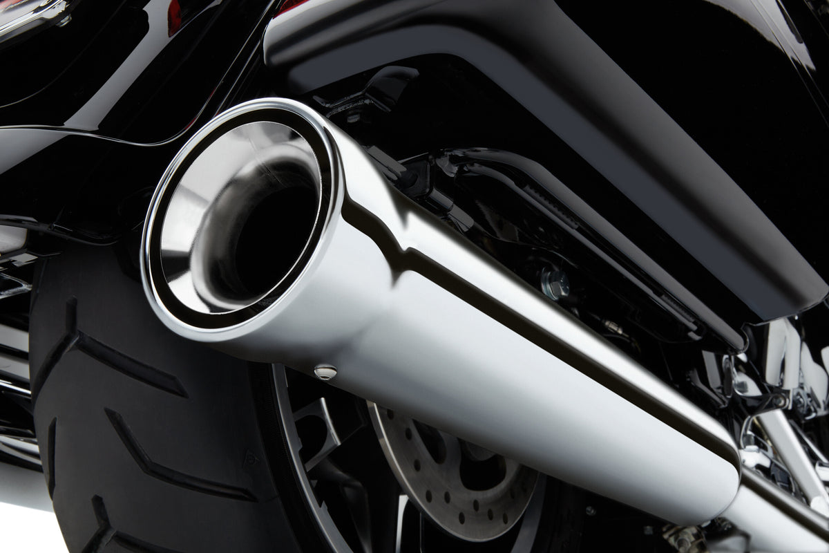 Cobra 4" NH Slip-ONS Chrome FLH/FLT 95-16 6107 for Harley-Davidson FLHR Road King / FLHRC Road King Classic & More