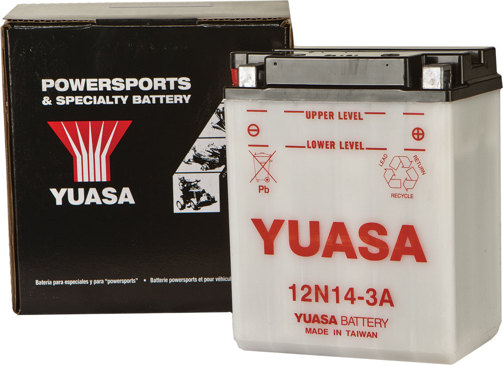 Yuasa 6V and 12V Standard Yumicron Battery Battery 12N14-3A Conventional YUAM2241B for Kawasaki / Yamaha