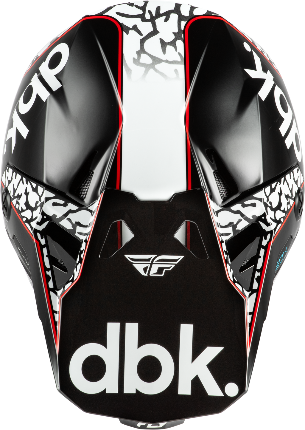 FLY Racing Youth Formula CP DBK Helmet Black/White/Red YL 73-0044YL