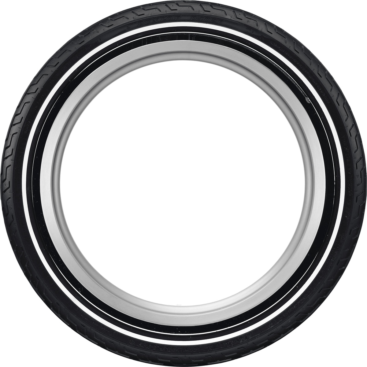 Dunlop D402 Whitewall Front Rear Tire Set MH90-21 + MU85B16 Motorcycle Tires