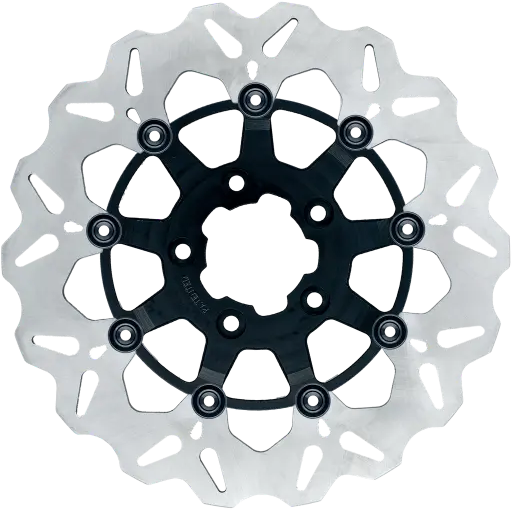 Gbrakes Rotor 11.5" Floating Wave RR Black GBDU002 for Harley-Davidson FLD Dyna Switchback / FLDE Softail Deluxe & More