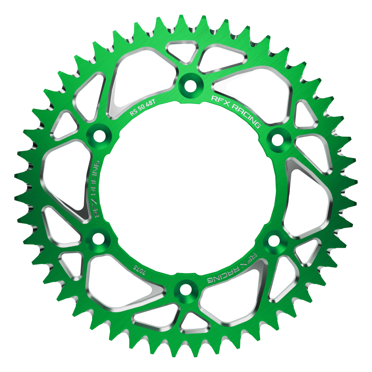RFX Aluminum Rear Sprocket 53T Green Kawasaki FXRS 25-53 99GN