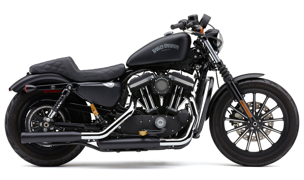 Cobra 3" NH Series Slip-ONS Black Sportster 04-13 6085RB for Harley-Davidson