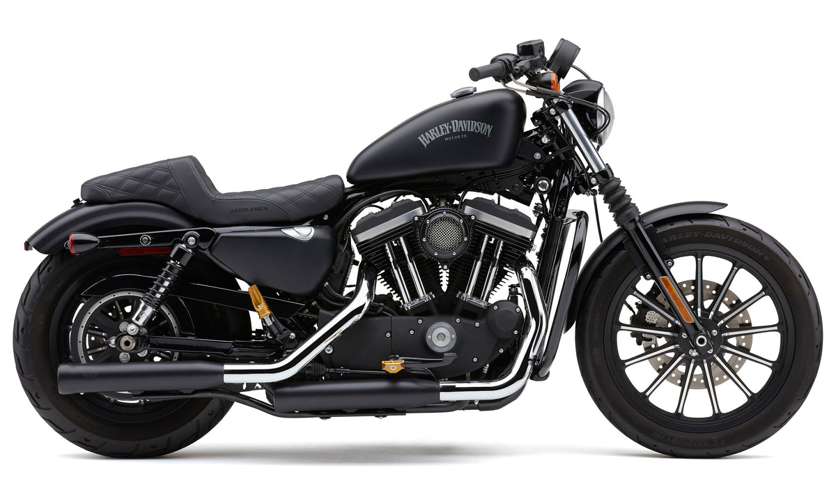 Cobra 3" NH Series Slip-ONS Black Sportster 04-13 6085RB for Harley-Davidson