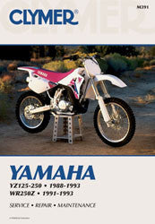 Clymer Repair Manual YZ125-250 CM391 for Yamaha YZ125 / YZ250 1988-1993