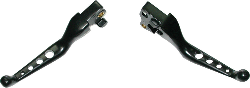 Harddrive Custom Levers 4-HOLE Lever Set Black XL 07-13 053950 for Harley-Davidson