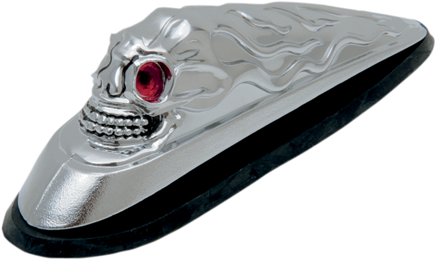 Drag Specialties Skull Head Front Fender Ornament