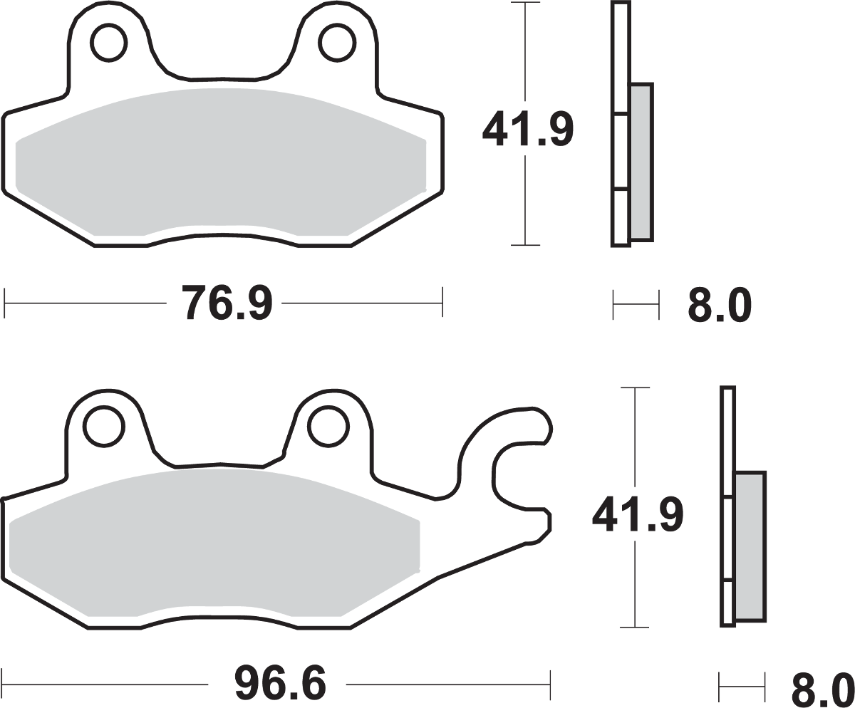 Sbs SI Offroad Sintered Brake Pads