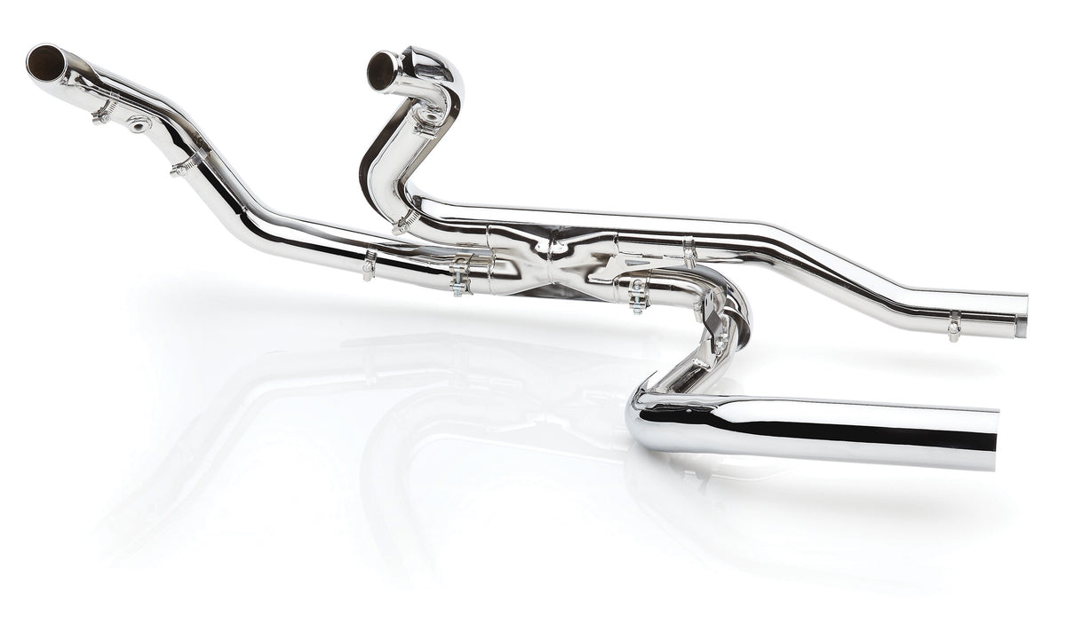 Cobra Pro Chamber Headpipes Chrome Trike 17-25 6256 for Harley-Davidson
