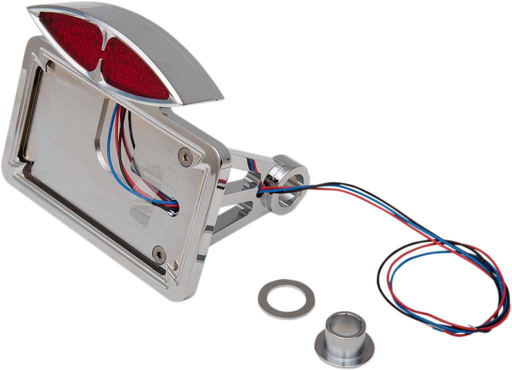 Drag Specialties Side-Mount Deco Taillight with License Plate Mount