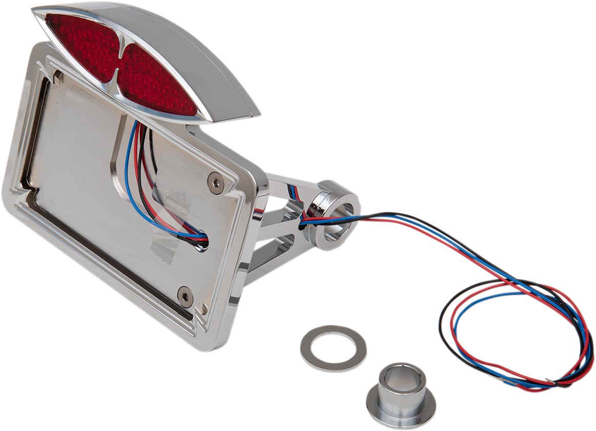 Drag Specialties Side-Mount Deco Taillight with License Plate Mount