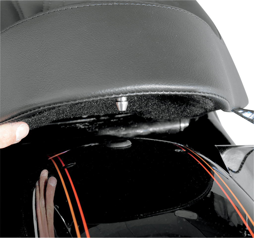 Drag Specialties Seats Backrest Compatible Solo Seat — Smooth