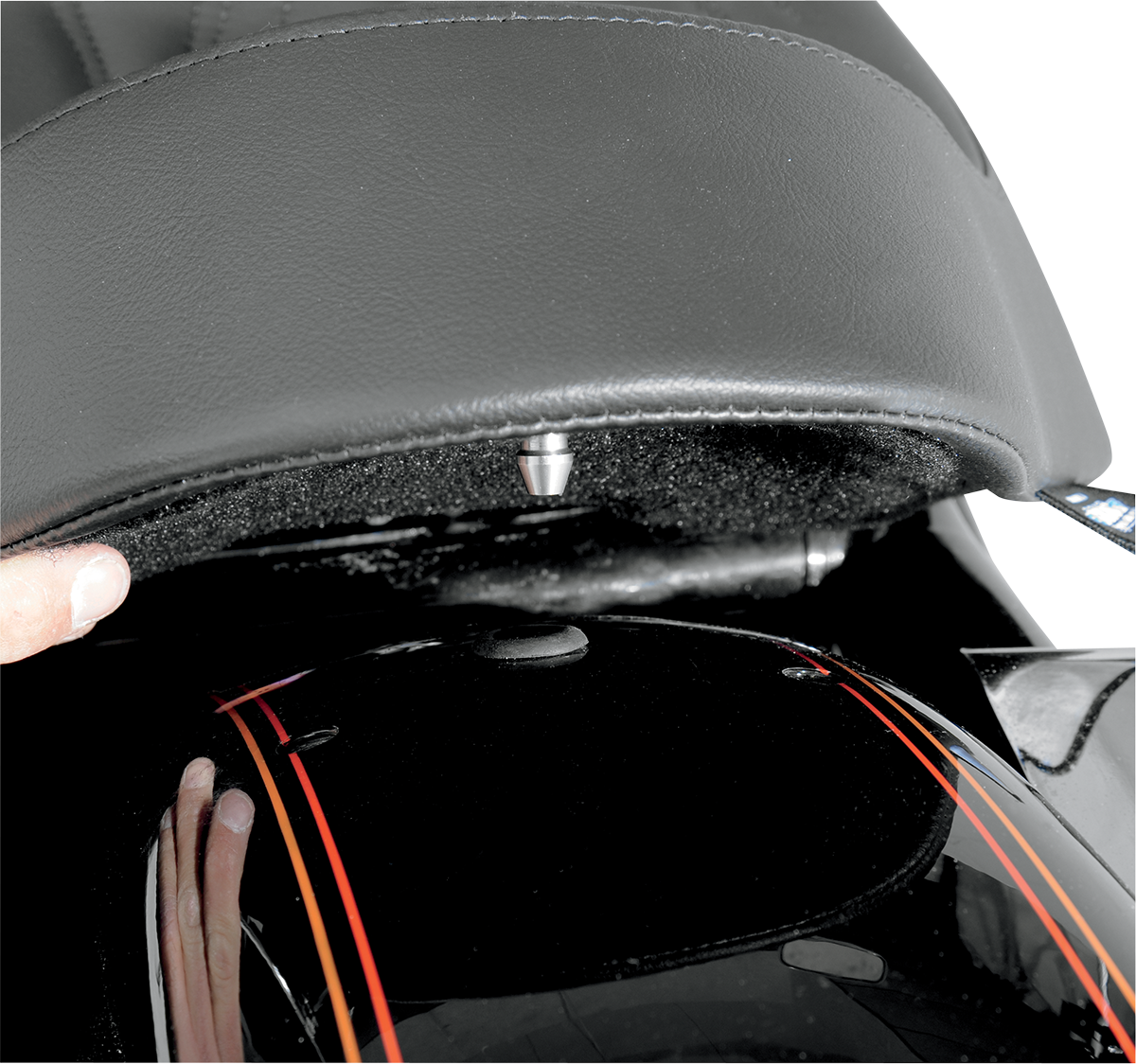 Drag Specialties Seats Backrest Compatible Solo Seat — Smooth