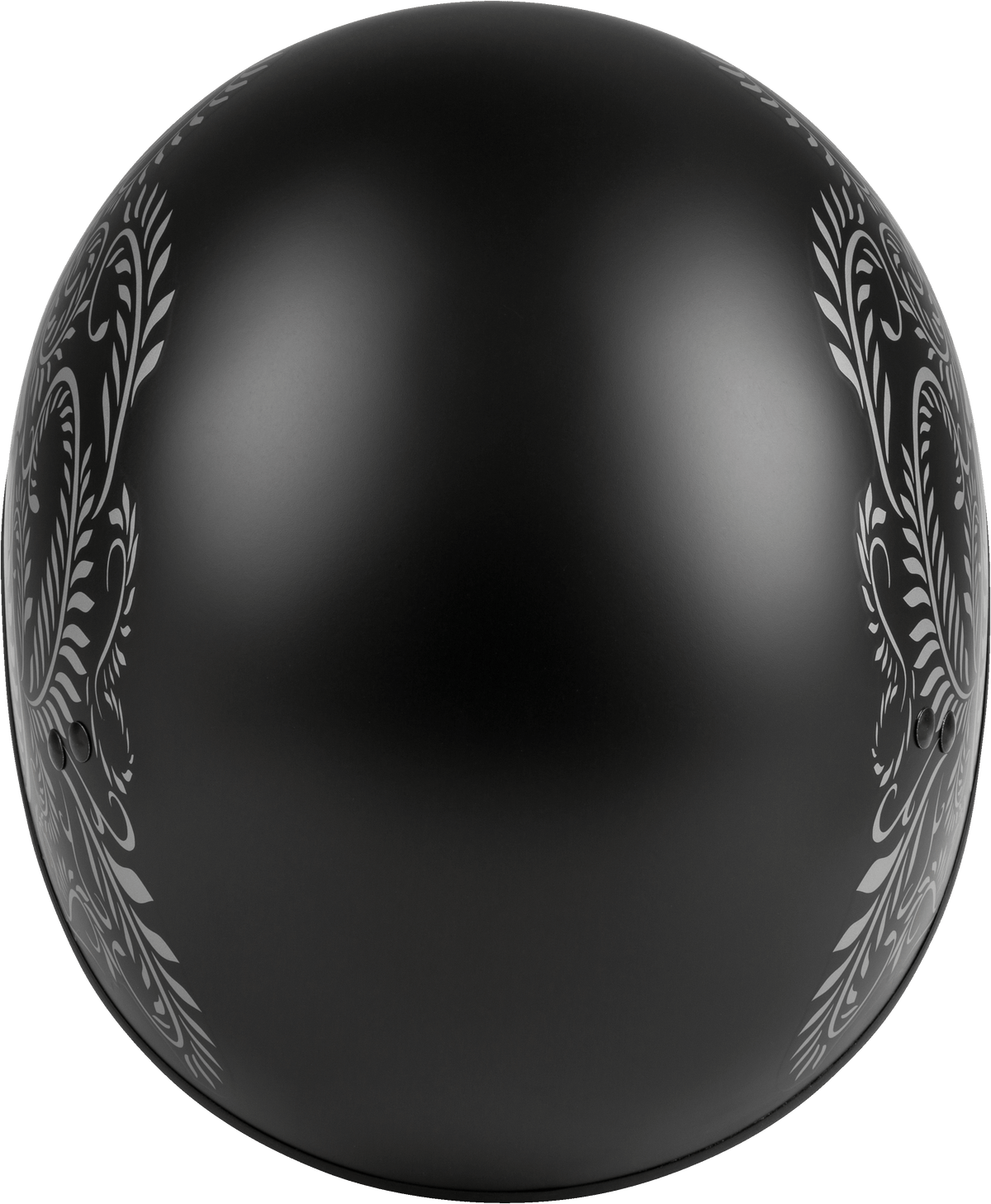 GMAX HH-65 Half Helmet Rose Naked Matte Black/silver SM H1657074