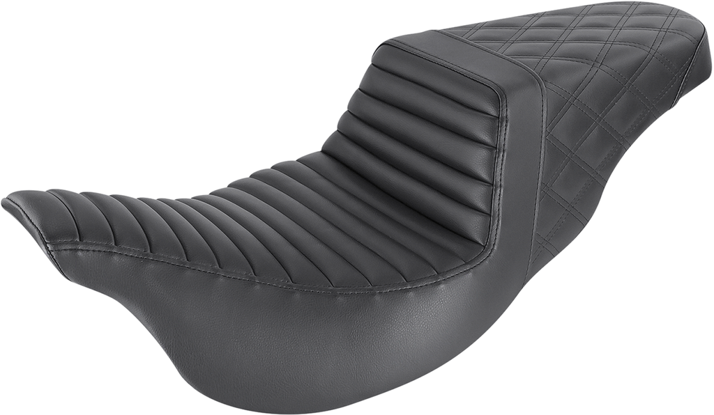Saddlemen Step-Up Seat — Front Tuck-n-Roll/Rear Lattice Stitch