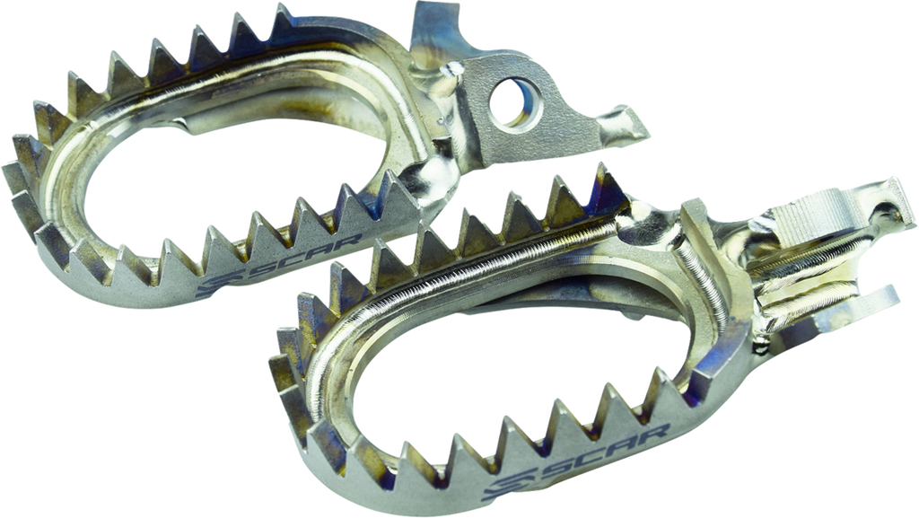 Scar Racing Anti-Mud Titanium Foot Pegs