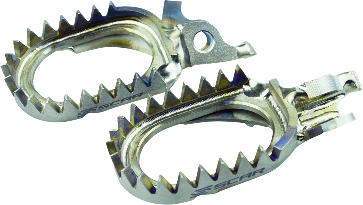 Scar Racing Anti-Mud Titanium Foot Pegs